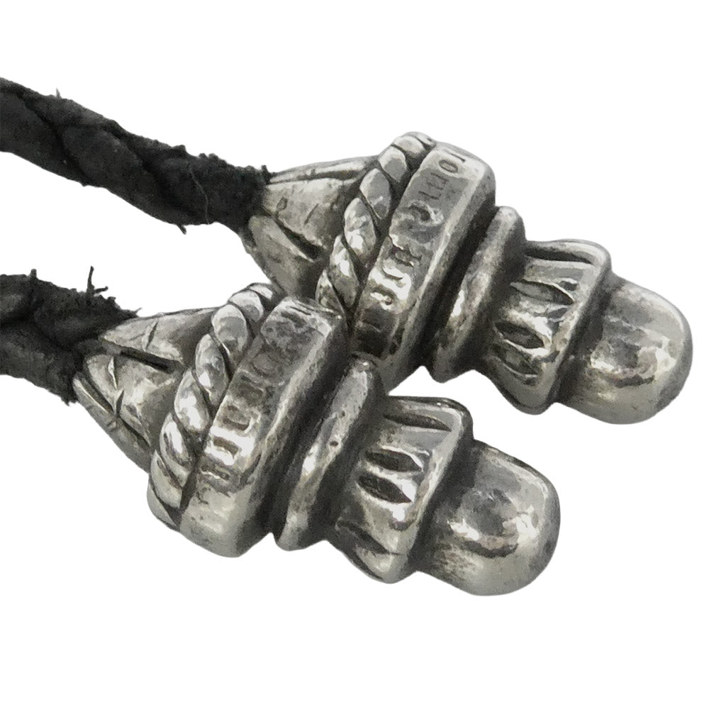 CHROME HEARTS クロムハーツ(原本無) CH CRS SML BC スモール CHクロス レザーブレード ボロチップ ネックレス シルバー系 ブラック系【中古】