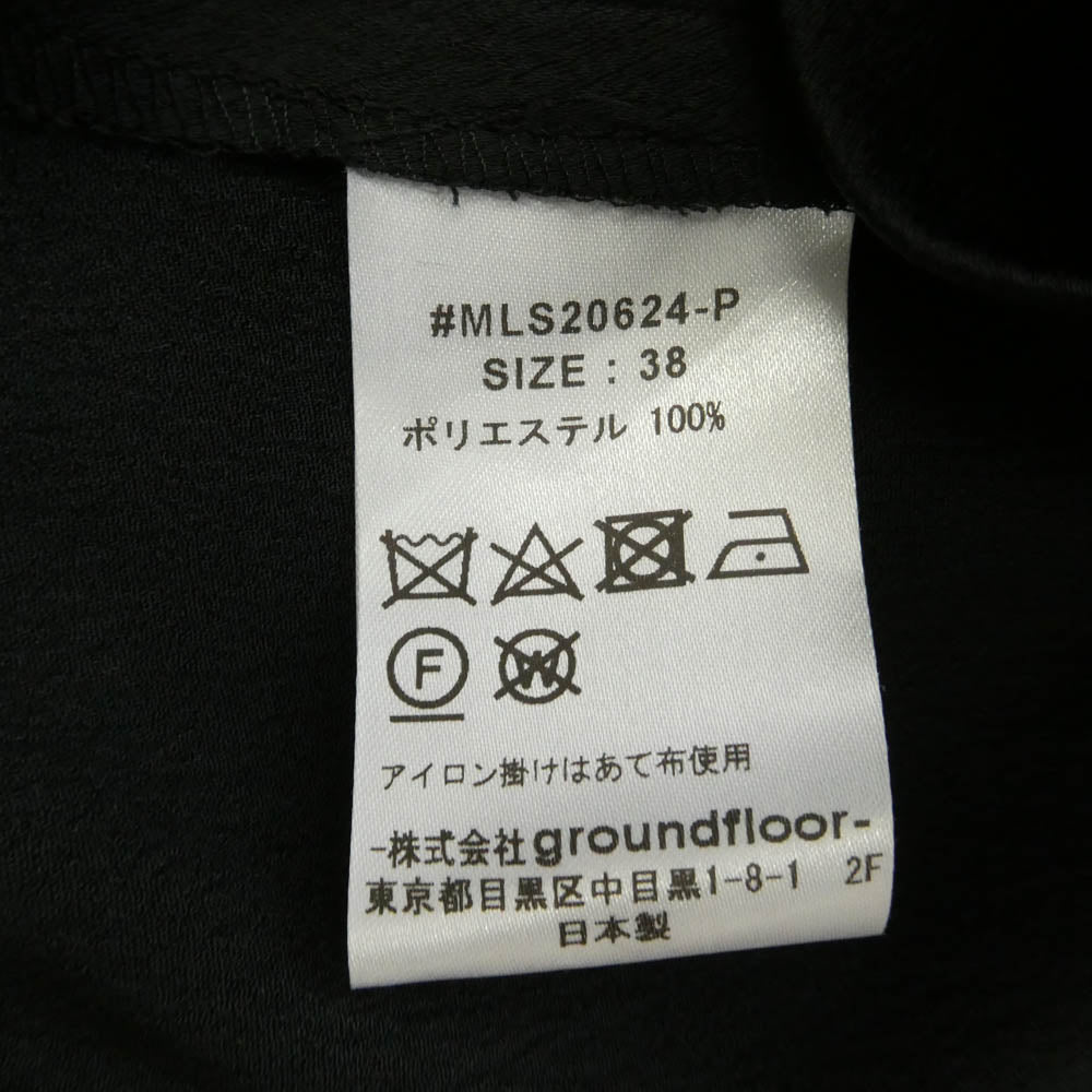 yoshio kubo ヨシオクボ MLS20624-P muller of yoshiokubo ミュラーオブヨシオクボ Vネック ロング マキシ ワンピース ブラック系 38【中古】