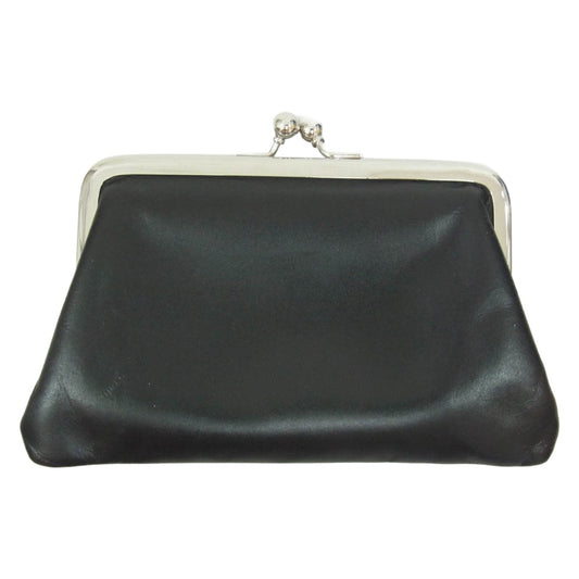 COMME des GARCONS コムデギャルソン Wallet Kiss Clasp S がま口 ウォレット 財布 ブラック系【中古】