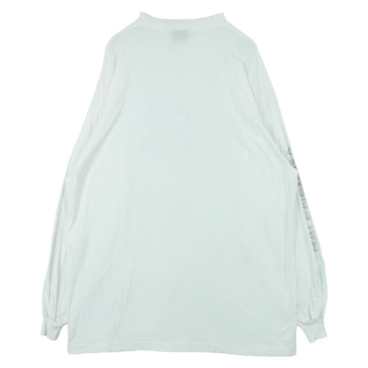 BALENCIAGA バレンシアガ 24SS 739027 TPVM3 Surf Long Sleeve Tee サーフ ロゴ ロングスリーブ Tシャツ 長袖 カットソー ホワイト系 1【中古】