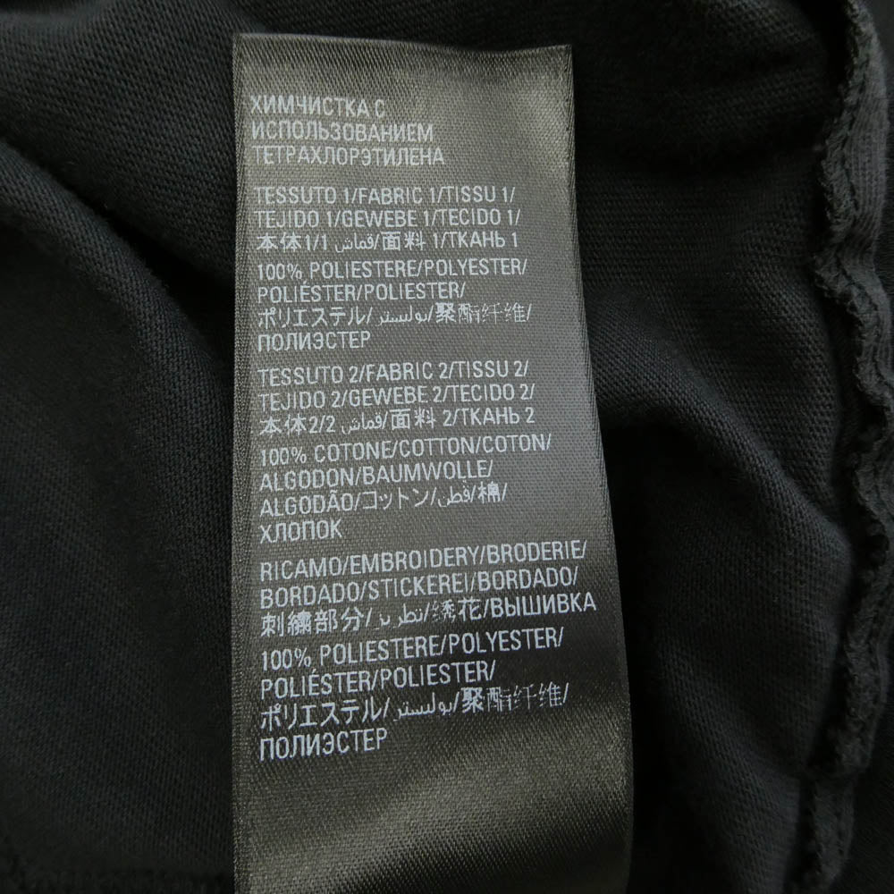 BALENCIAGA バレンシアガ 725106 TLO32 フリル プリーツ ドッキング 切り替え Tシャツ 半袖 ワンピース ブラック系 34【中古】