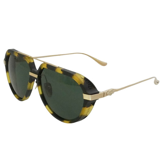 CHROME HEARTS クロムハーツ(原本無) HUGH JAYNUS ティアドロップ サングラス アイウェア ブラック系 イエロー系 60□12-140【美品】【中古】