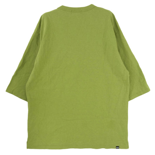 HYSTERIC GLAMOUR ヒステリックグラマー 02231CT24 GOOD DAY 五分袖 Tシャツ カットソー グリーン系 XL【中古】