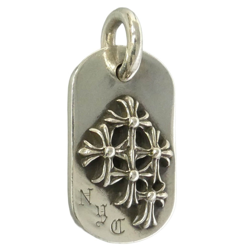 CHROME HEARTS クロムハーツ（原本無） NYC RAISED CEM CRS DOG TAG