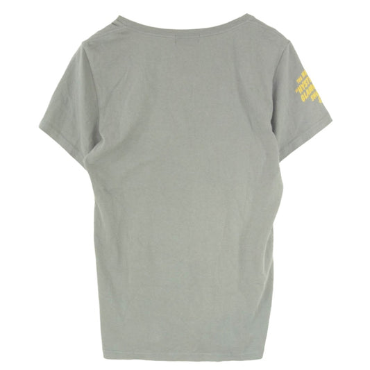 HYSTERIC GLAMOUR ヒステリックグラマー PLAYBOY プレイボーイ 11181CT03 バニーガール プリント Tシャツ 半袖 カットソー グレー系 FREE【中古】