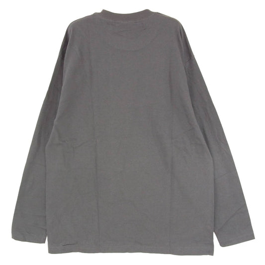 Y's Yohji Yamamoto ワイズ ヨウジヤマモト YA-T30-052 BANG ON! プリント ロングスリーブ 長袖 カットソー グレー系 2【極上美品】【中古】