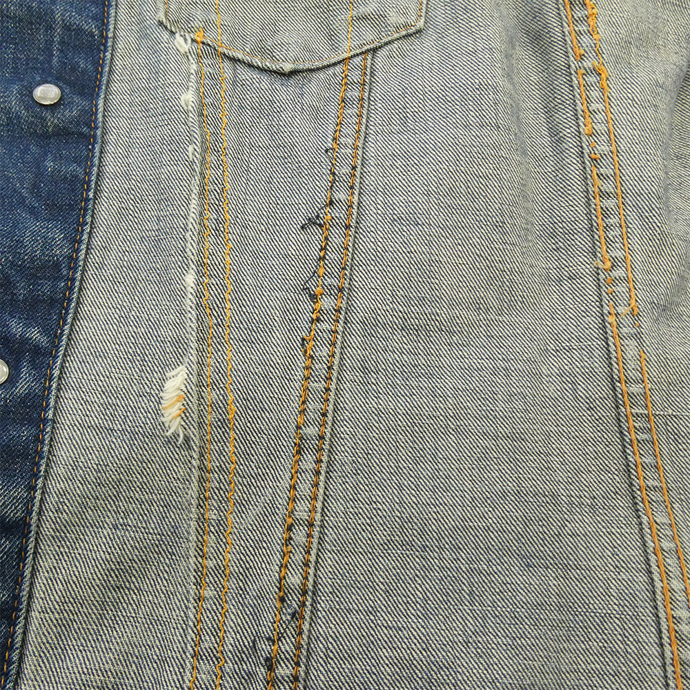 Levi's リーバイス Vintage ヴィンテージ USA製 70s 70505 BIG E 4TH デニム ジャケット 不均等V ボタン裏刻印524 インディゴブルー系 表記無し【中古】