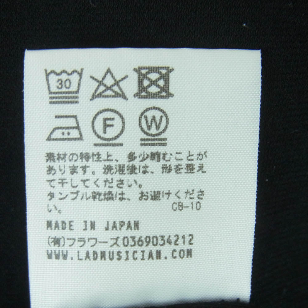 LAD MUSICIAN ラッドミュージシャン 2321-601 1 T-CLOTH PO 半袖 Tシャツ カットソー ブラック系 サイズ表記なし【中古】
