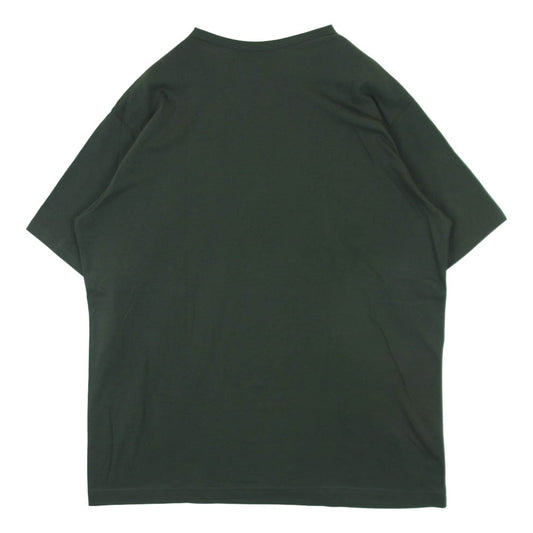Y's Yohji Yamamoto ワイズ ヨウジヤマモト MP-T41-087 Y's for men LOGO PRINT SHORT SLEEVE T-SHIRTS ワイズフォーメン ショート スリーブ 天竺 半袖 Tシャツ カットソー グレイッシュグリーン系 3【中古】