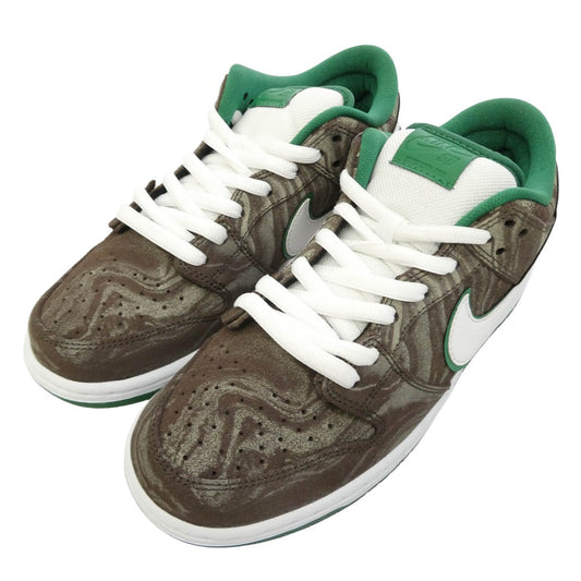 NIKE ナイキ 313170-213 【フェイクバスターズ鑑定済】SB Dunk Low PRM Coffee Lovers SB ダンク ロー プレミアム コーヒー ラバーズ スニーカー ブラウン系 グリーン系 27.5cm【極上美品】【中古】