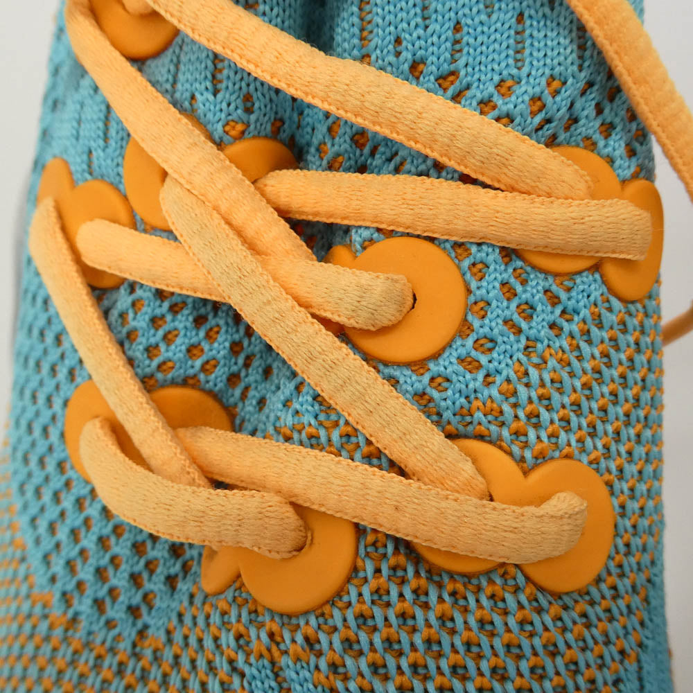 グラウンズ MOOPIE EL Blue Orange ムーピー エル ブルーオレンジ スニーカー ライトブルー系 25cm【中古】