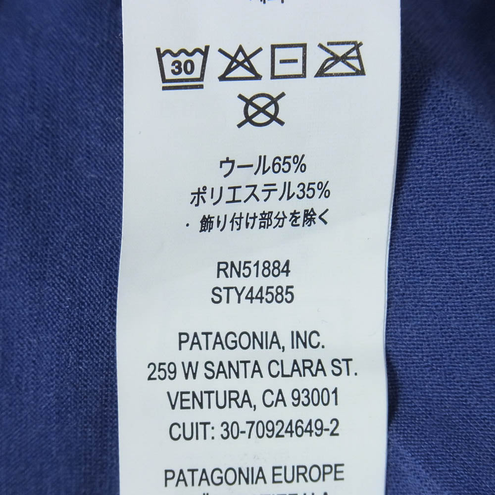patagonia パタゴニア 25SS 44585 ロングスリーブ キャプリーン クール メリノ ブレンド グラフィック 長袖 Tシャツ ネイビー系 XL【中古】