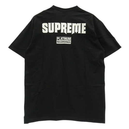 Supreme シュプリーム 22SS Still Talking Tee スティル トーキング プリント Tシャツ 半袖 カットソー ブラック系 L【美品】【中古】