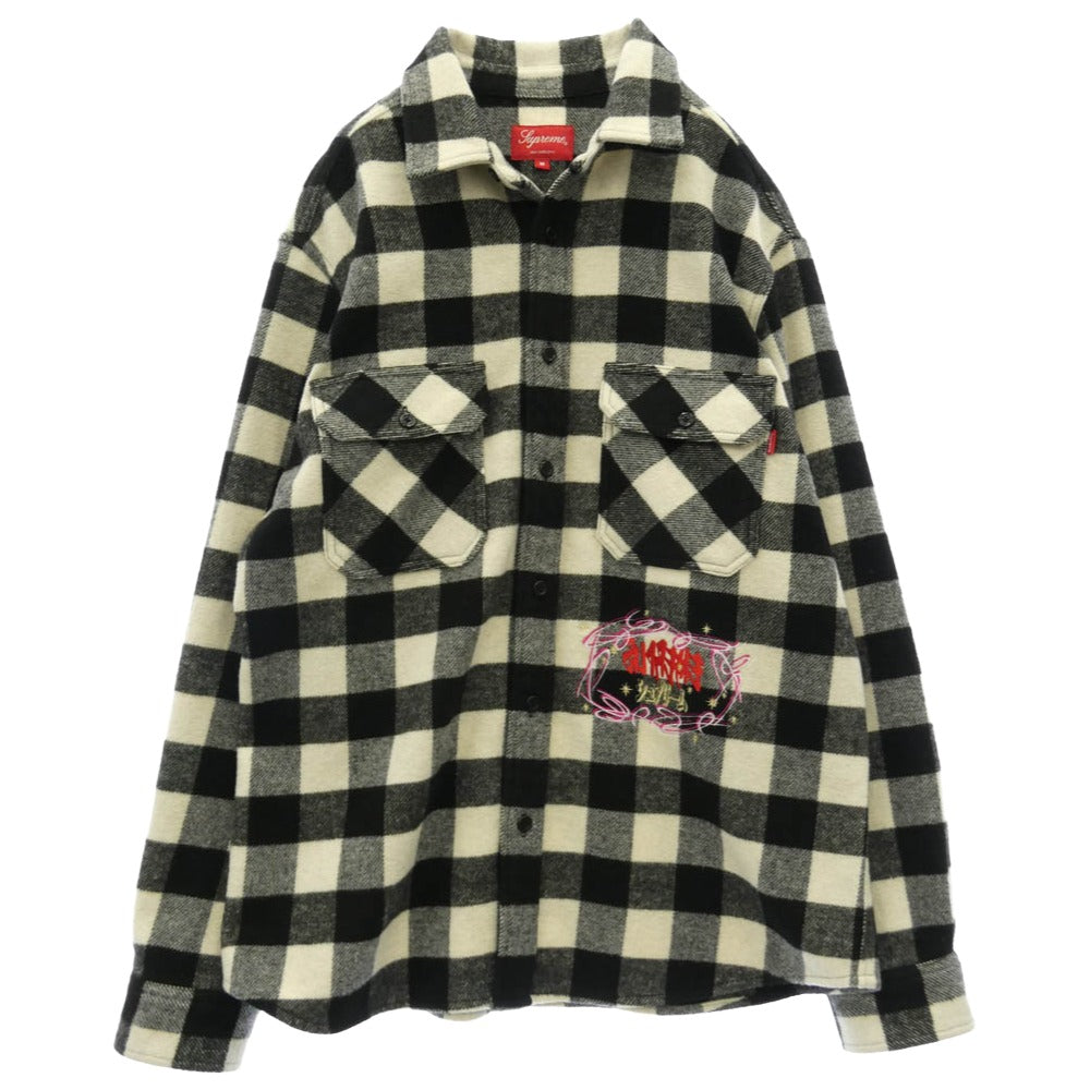 Supreme シュプリーム 19AW 1-800 Buffalo Plaid Shirt ロゴ刺繍