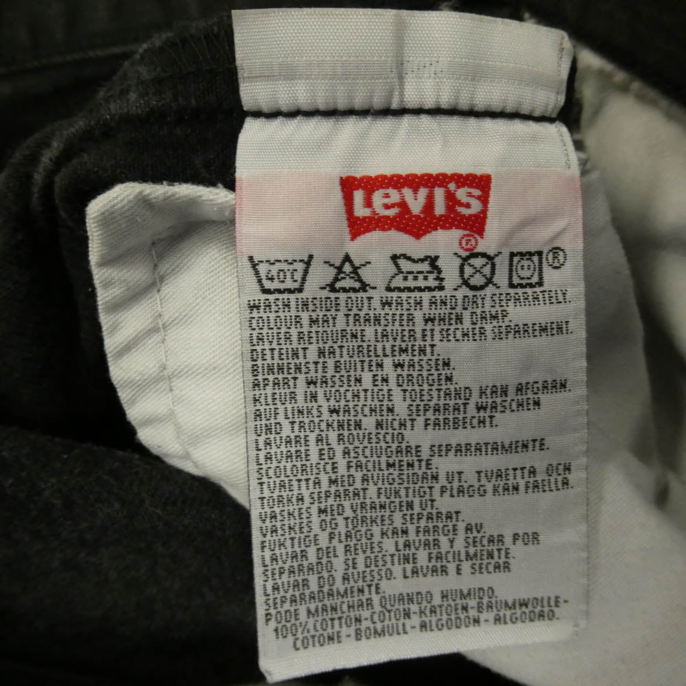 Levi's リーバイス 501-0185 ユーロリーバイス 90s 96年 ポーランド製 501 ブラックデニム パンツ インディゴブルー系 W33/L32【中古】