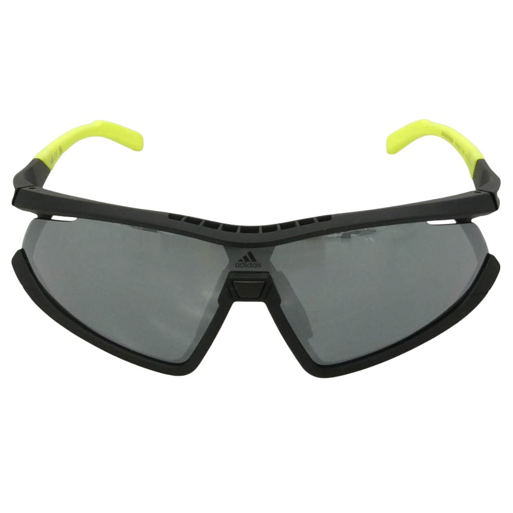  アディダス SP0055-F 20C スポーツサングラス UVカット アジアンフィット 眼鏡 アイウェア ブラック系 イエロー系 145 140【新古品】【未使用】【中古】 adidas アディダス SP0055-F 20C スポーツサングラス UVカット