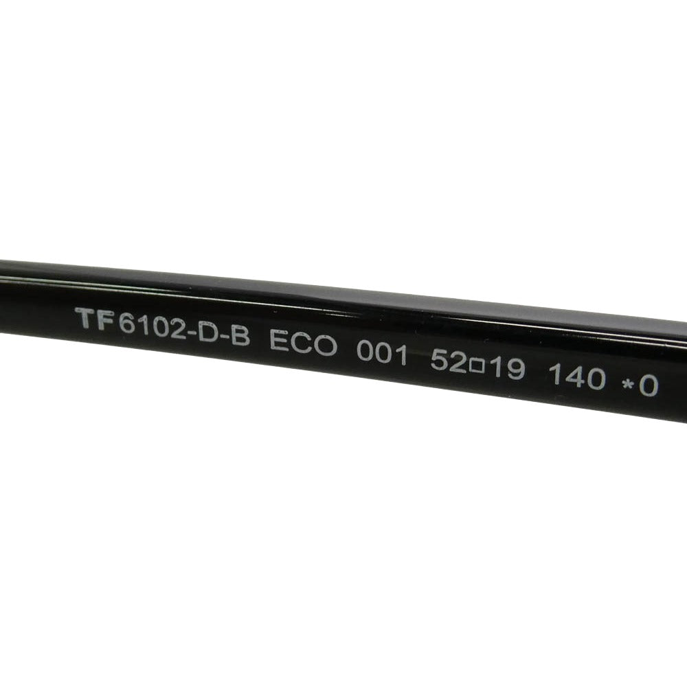 TOM FORD トムフォード TF6102-D-B 001 52□19 140 サングラス アイウェア ブラック系 52□19 140【極上美品】【中古】