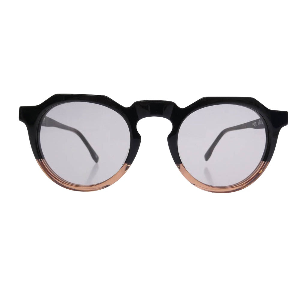 オウン OWN OWN OW-03BK-OR-LGY 亜州眼鏡 #03 BLACK×OLD ROSE  ボストンタイプ サングラス ブラック系 ピンクブラウン系 48□24-145【中古】 オウン OWN OW-03BK-OR-LGY 亜州眼鏡 #03 BLACK×OLD ROSE ボストン