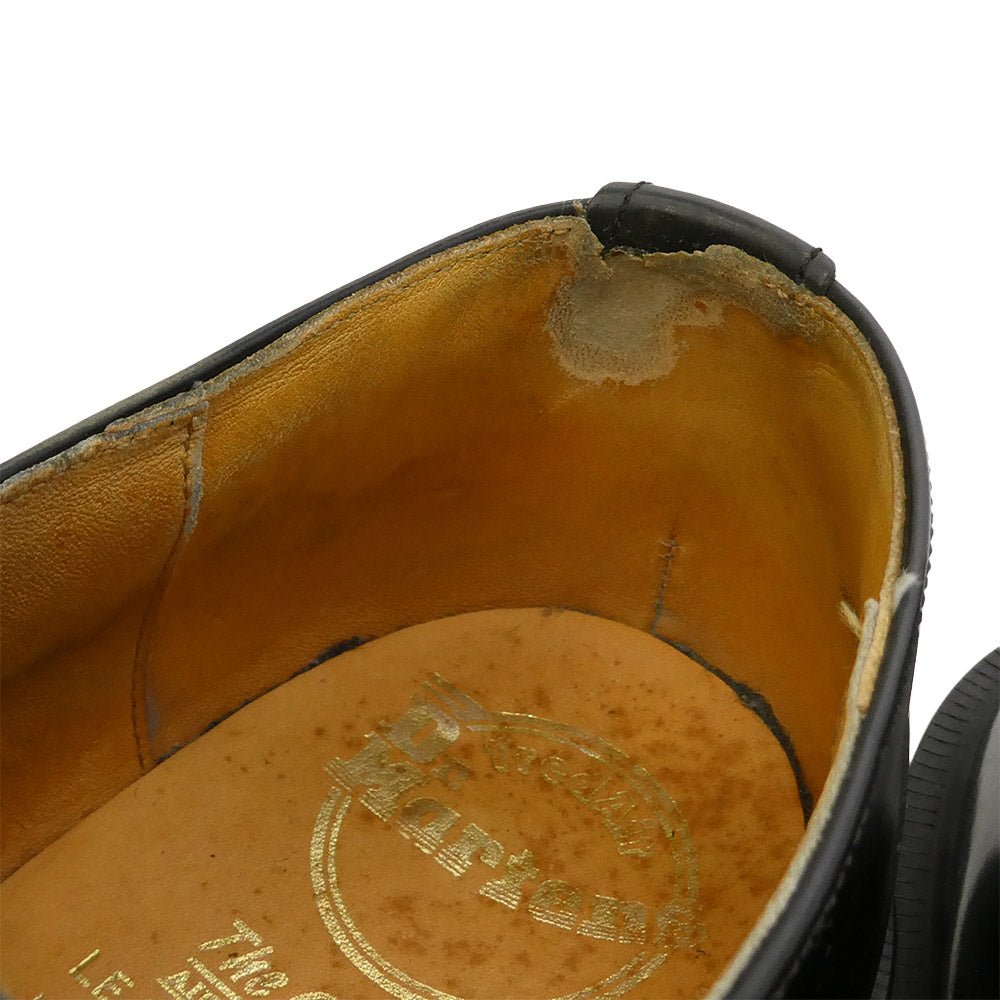 Dr.Martens ドクターマーチン D550 英国製 スチールトゥ 3ホール レザー シューズ ブラック系 UK9【中古】
