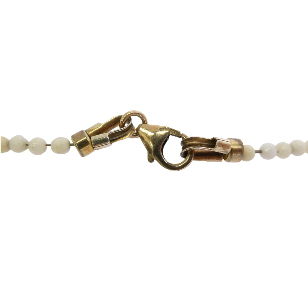 DEAL DESIGN ディールデザイン Deadstock Collection White Spinel デッドストックコレクション ホワイトスピネル ネックレス ゴールド系 アイボリー系【中古】
