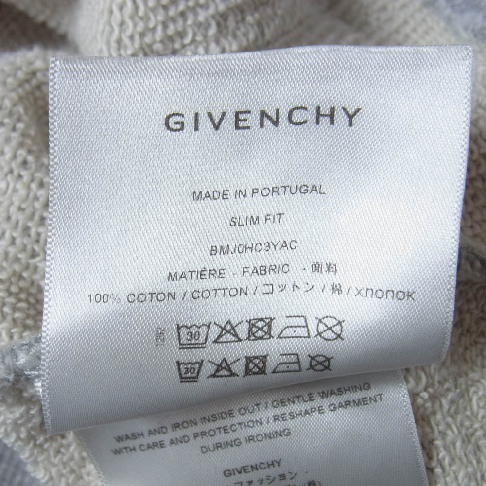GIVENCHY ジバンシィ BMJ0HC3YAC ロゴプリント プルオーバー フーディー パーカー グレー系 M【中古】