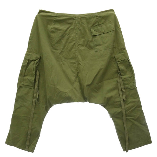 JUNYA WATANABE COMME des GARCONS MAN ジュンヤワタナベコムデギャルソンマン Needles ニードルス 25SS WP-P901 Rebuild By Needles dropcrotch cropped cargopants ドロップクロッチ クロップドカーゴパンツ カーキ系 L【中古】