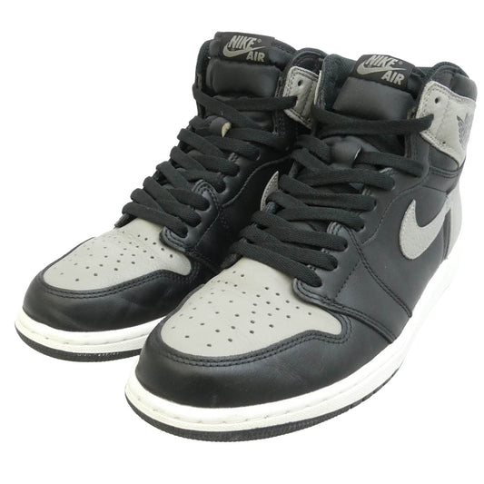 NIKE ナイキ 555088-013 Air Jordan 1 Retro High OG Shadow エアジョーダン1 レトロ ハイ OG シャドウ ハイカット スニーカー ブラック系 グレー系 28cm【中古】