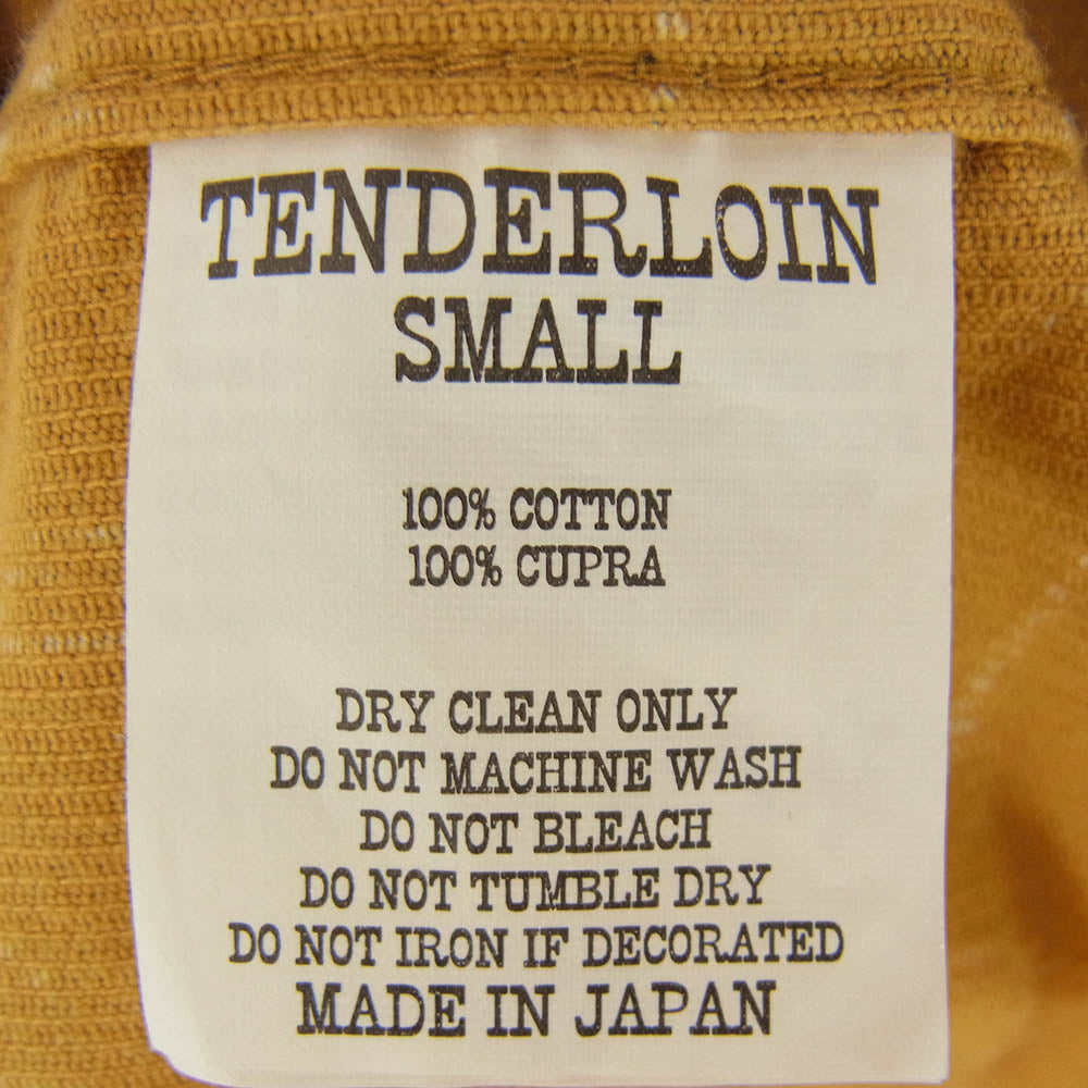 TENDERLOIN テンダーロイン T-CORDUROY SH AS 総柄 コーデュロイ 長袖 シャツ イエロー系 S【中古】