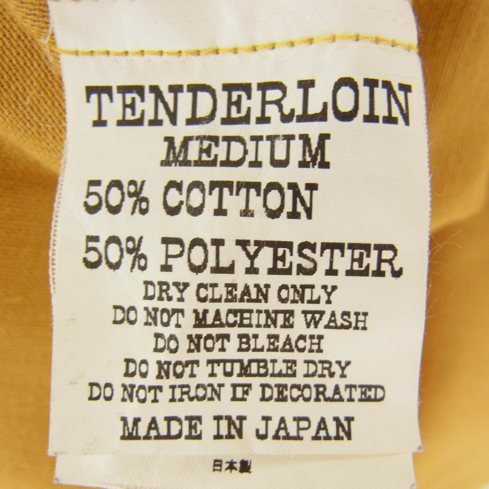 TENDERLOIN テンダーロイン T-BOWL SHT L/S 刺繡 ボーリング 長袖 シャツ マスタード系 M【中古】