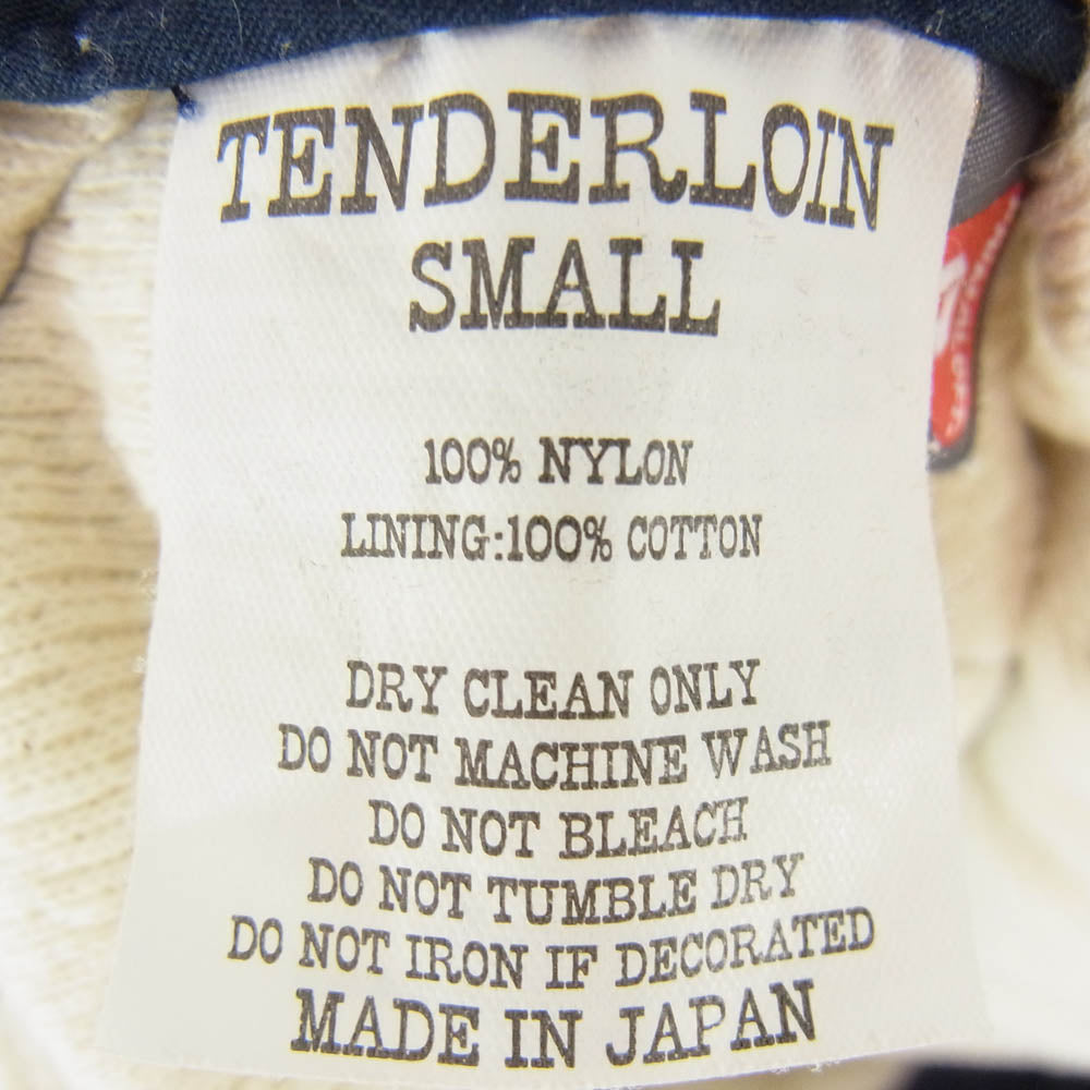 TENDERLOIN テンダーロイン プリマロフト キルティング フーデッド ジャケット ネイビー系 S【中古】