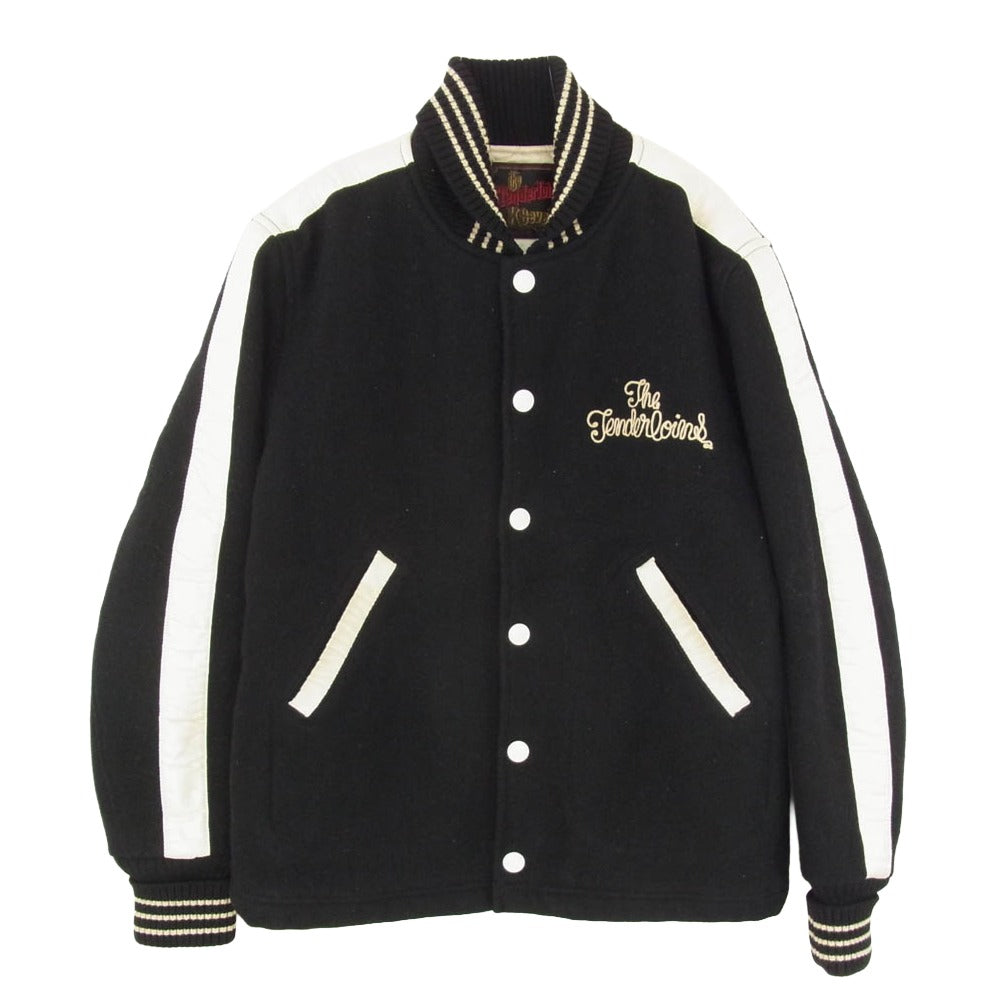 TENDERLOIN テンダーロイン T-PHARAOH メルトンウール ファラオ ジャケット スタジャン ブラック系 S【中古】 TENDERLOIN テンダーロイン T-PHARAOH メルトンウール ファラオ
