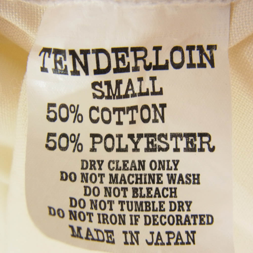 TENDERLOIN テンダーロイン T-BOWL SHT L/S 刺繡 ボーリング 長袖 シャツ オフホワイト系 S【中古】