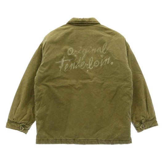 TENDERLOIN テンダーロイン ATX JKT ACID 中綿 コーチ ジャケット カーキ系 S【中古】