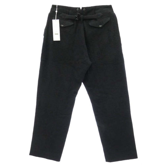 COMOLI コモリ 22AW W03-03019 縮絨ウール バック ストラップ ストレート パンツ ダークネイビー系 3【極上美品】【中古】