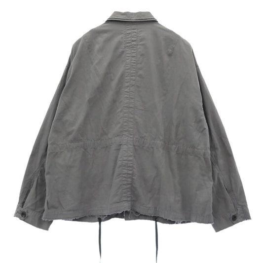 ANCELLM アンセルム 26SS ANC-JK74-B AGING FIELD JACKET エイジング ミリタリー フィールドジャケット グレー系 1【中古】