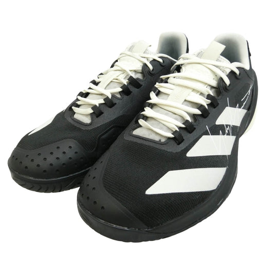 Y-3 Yohji Yamamoto ワイスリー ヨウジヤマモト adidas アディダス JR4348 adidas Adizero Cybersonic 2 Tennis Black Orbit Grey アディダス アディゼロ サイバーソニック2 テニス ローカット スニーカー ブラック系 グレー系 27.5cm【中古】