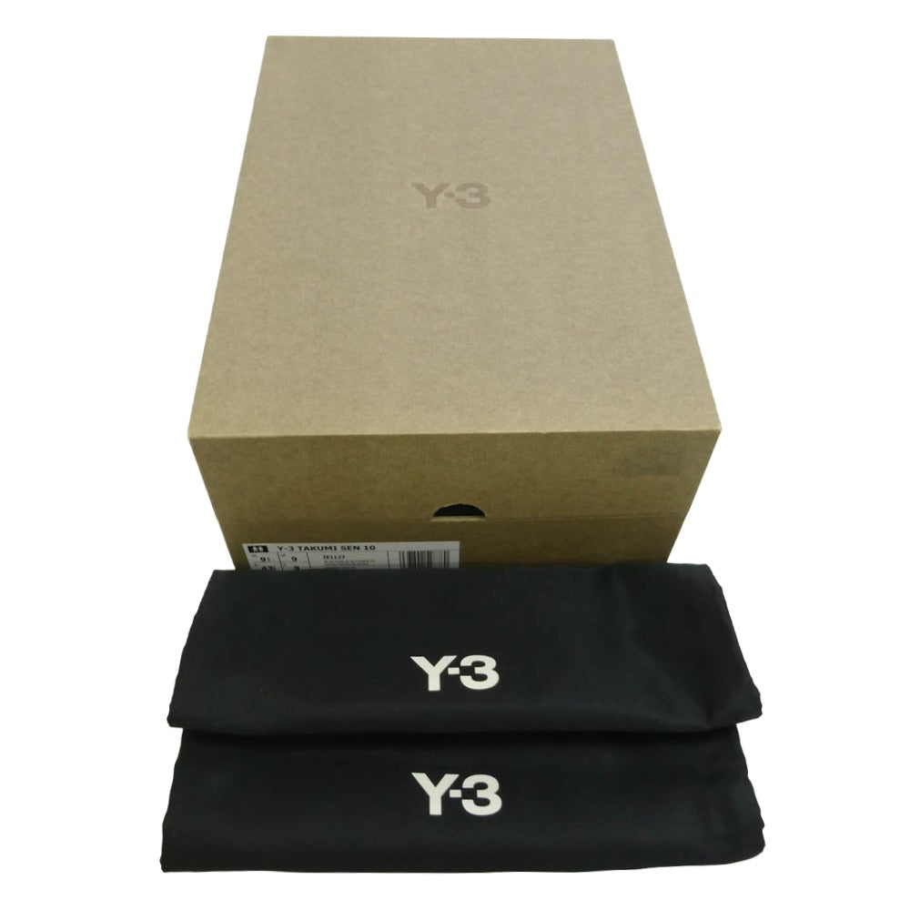 Y-3 Yohji Yamamoto ワイスリー ヨウジヤマモト adidas アディダス IE1127 adidas Takumi Sen 10 Black Off White アディダス タクミ セン 10 ブラック オフホワイト ローカット ランニング シューズ スニーカー ブラック系 オフホワイト系 27.5cm【極上美品】【中古】