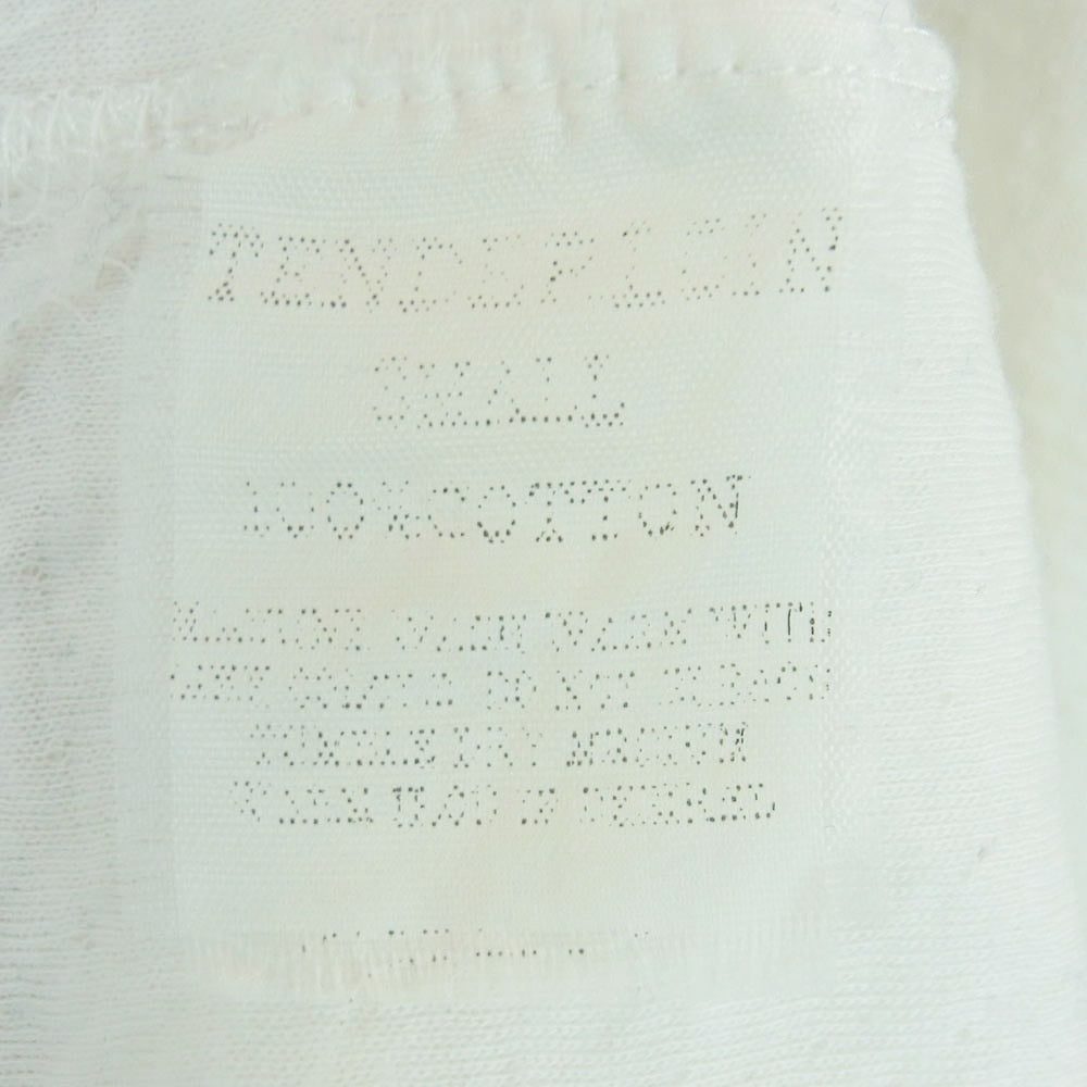 TENDERLOIN テンダーロイン T-HENRY ヘンリーネック コットン 七分袖 カットソー ホワイト系 オフホワイト系 S【中古】