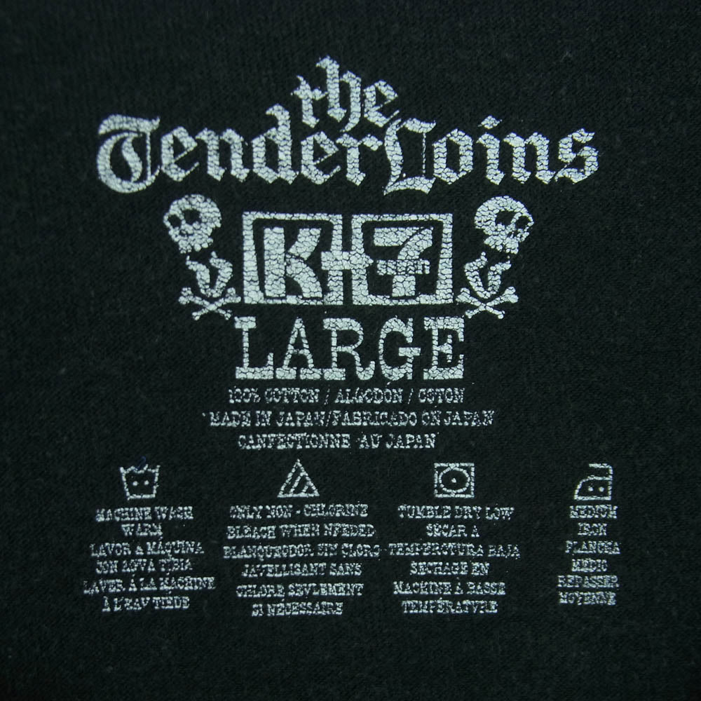 TENDERLOIN テンダーロイン GOD BLESS TENDERLOIN フロントプリント Tシャツ 半袖 カットソー ブラック系 L【中古】