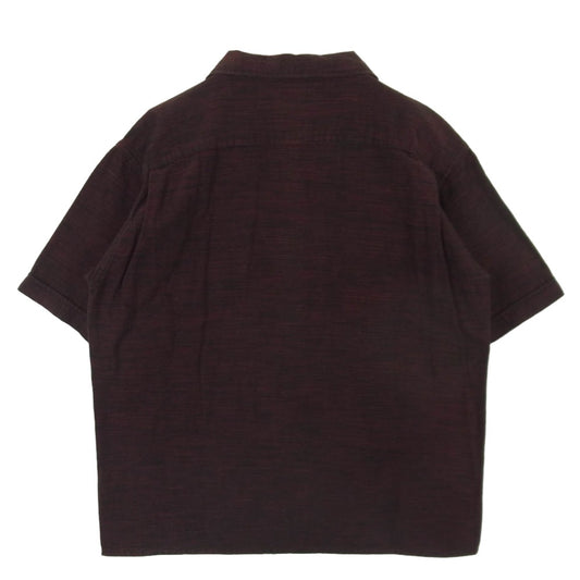 TENDERLOIN テンダーロイン T-BAJA SHT S/S スラブボーダー オープンカラー 開襟 コットン 半袖 シャツ レッド系 ブラック系 S【中古】