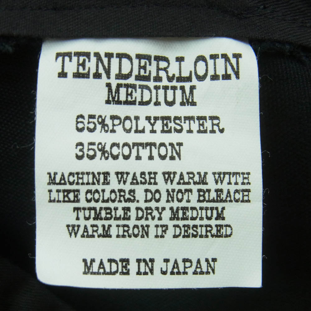 TENDERLOIN テンダーロイン ボタンフライ チノ スラックス パンツ 日本製 ブラック系 M【中古】