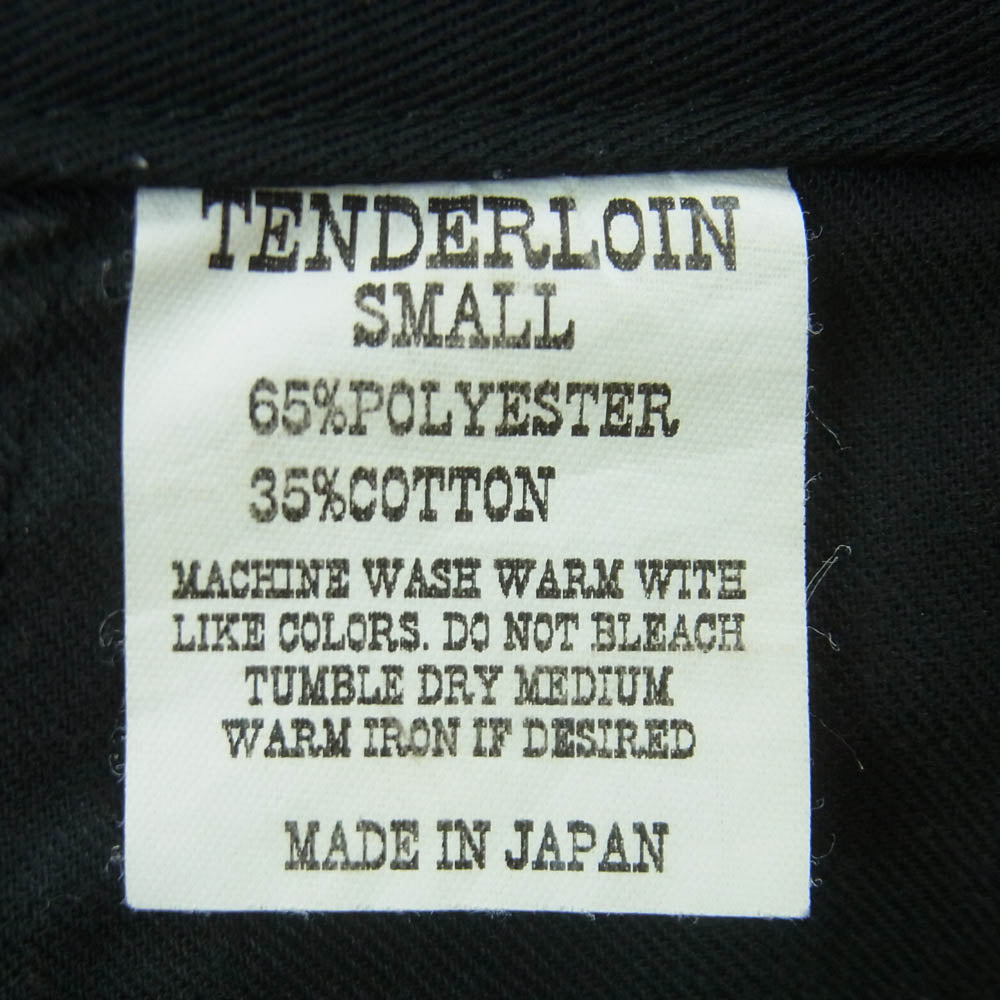 TENDERLOIN テンダーロイン T-20RG Durable Press デュラブルプレス コットン チノ ワーク パンツ ブラック系 S【中古】