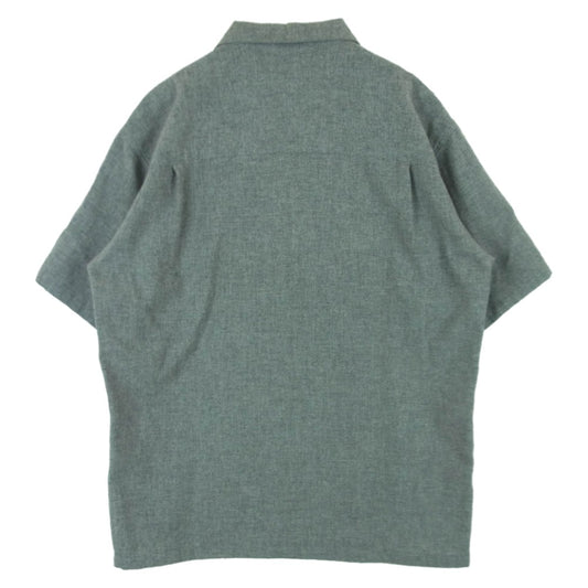 TENDERLOIN テンダーロイン T-WOOL SHT ANGOLA ウール アンゴラ 半袖 シャツ 日本製 グレー系 L【中古】