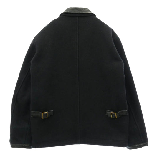 TENDERLOIN テンダーロイン T-POLICEMAN JKT 2nd ポリスマン ウール 襟レザー ジャケット ブラック系 S【中古】