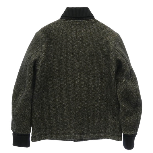 TENDERLOIN テンダーロイン T-BROWN BEACH JKT ブラウン ビーチ スナップボタン ウール ニット ジャケット ダークブラウン系 S【中古】
