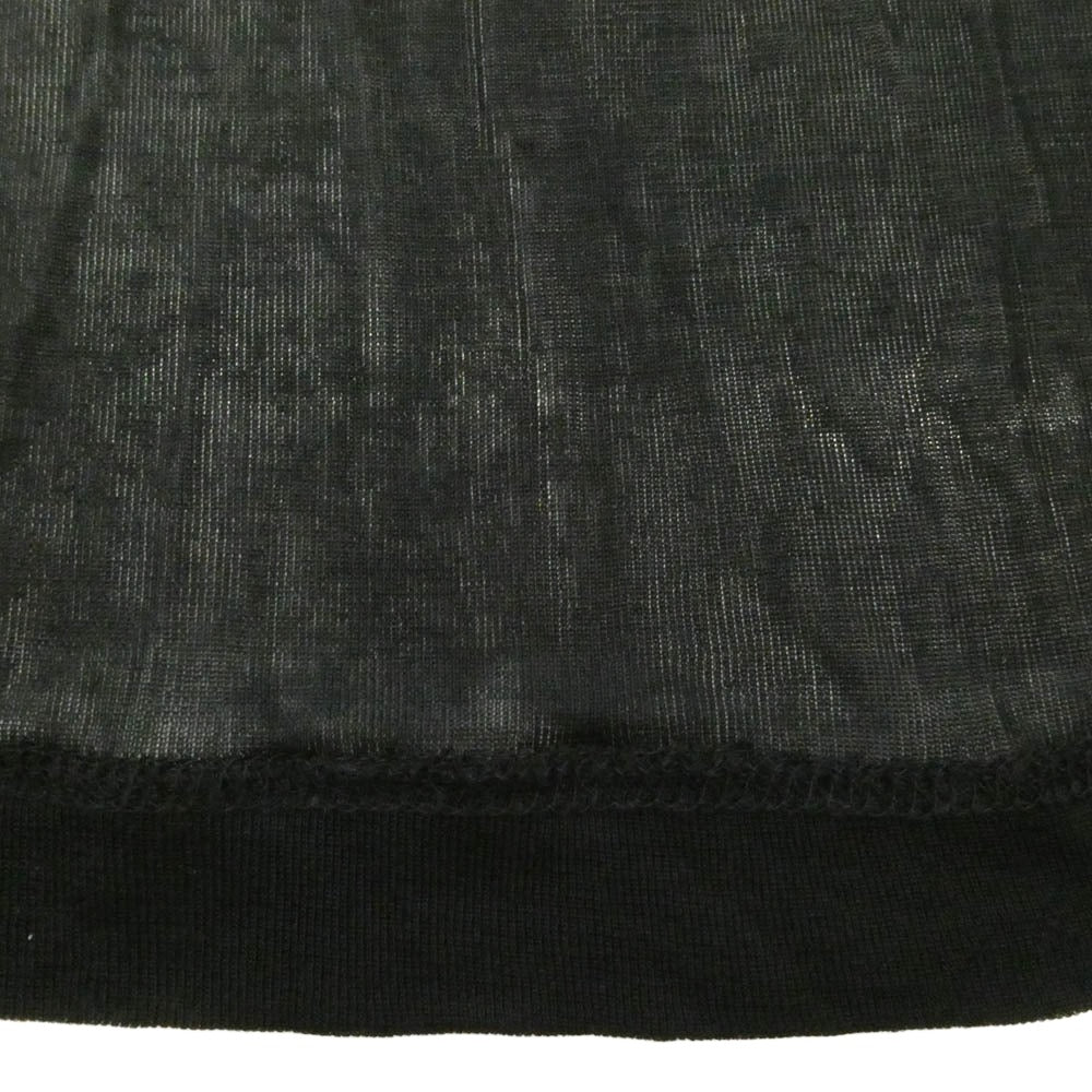 Yohji Yamamoto ヨウジヤマモト ファム 03SS アーカイブ FQ-T08-993 シルク シアー ニット チューブトップ オフショルダー ワンピース ブラック系 2【中古】