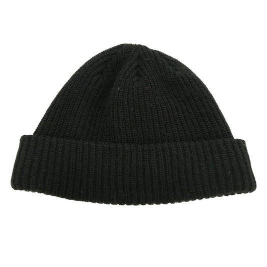 Supreme シュプリーム ワングラム期 Loose Gauge Beanie ロゴ刺繍 ルーズゲージ アクリル ニット帽 ビーニー BLACK BLACK ブラック系【中古】