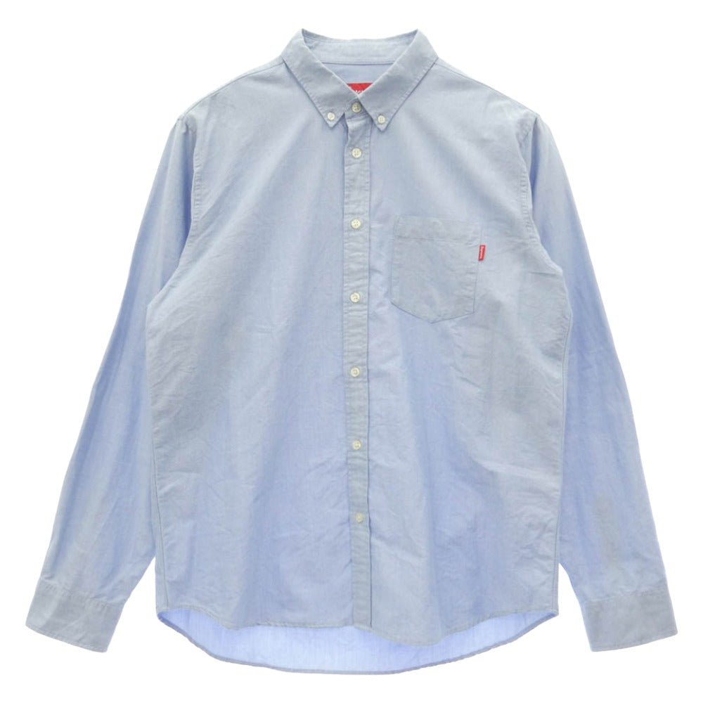 Supreme シュプリーム Oxford Shirt オックスフォード シャツ ボタンダウン 長袖シャツ ライトブルー系 L【中古】 Supreme シュプリーム Oxford Shirt オックスフォード シャツ ボタン