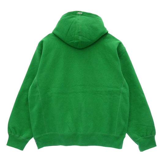 Supreme シュプリーム 24AW Box Logo Hooded Sweatshirt ボックス ロゴ フーデッド スウェットシャツ フーディー パーカー グリーン系 L【極上美品】【中古】