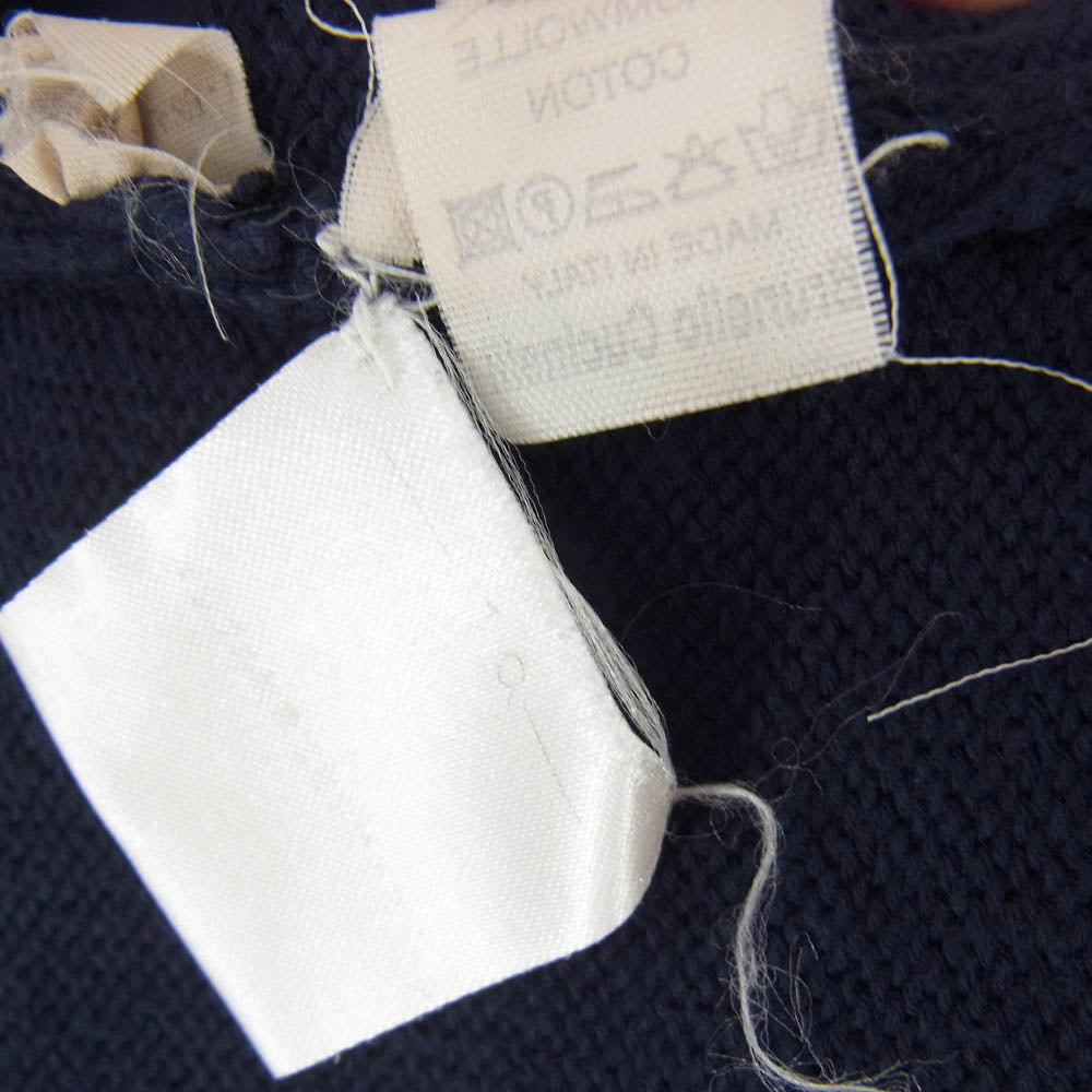 Brunello Cucinelli ブルネロクチネリ コットン ハーフジップ ニット ネイビー系 サイズ表記無【中古】